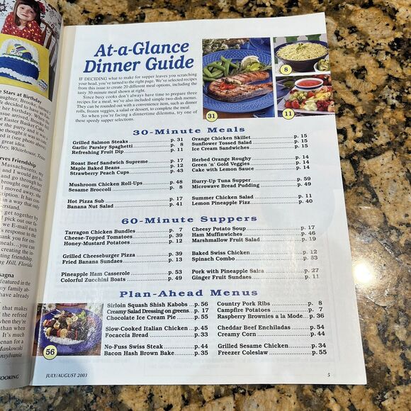 Lot Of Taste Of Homes Quick Cooking Back Issues Recipes Magazines 2003 set Of 6 - Picture 9 of 13